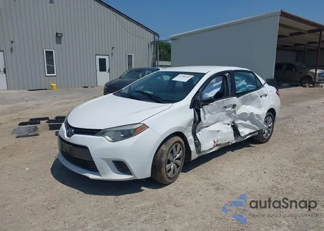 2016 Toyota Corolla Le z USA, uszkodzony, nr VIN 2T1BURHE0GC486214